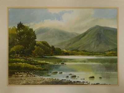 Keith Burtonshaw (20thC School). Buttermere, watercolour, signed, 27cm x 36cm, together with Brother's Water, watercolour, signed, 37cm x 52cm. (2) - 4