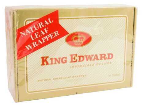 A cased set of fifty King Edward Invincible Deluxe cigars, with cellophane wrap.