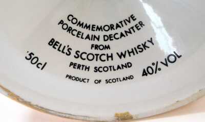 Four Bell's Scotch whisky commemorative decanters, with contents, to Commemorate the Marriage of HRH Prince Charles to Lady Diana Spencer, the Birth of Prince William of Wales, 50cl (x2), and the birth of Prince Henry of Wales. (4) (AF) - 5