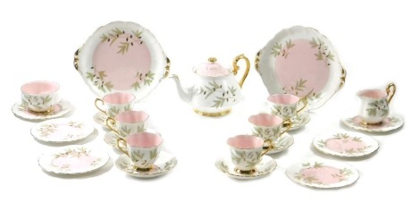 A Royal Albert Braemar pattern part tea service, to include teapot, milk jug, and sugar bowl.