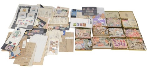 World.- Africa- A small box of mixed, mainly mint stamps on SG Approval sheets and dealers books.