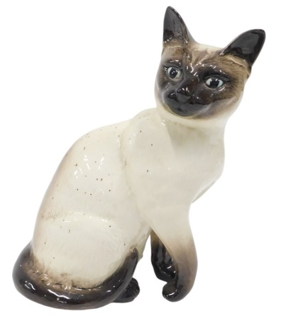 A Beswick Siamese cat, model 1882, 24cm high.