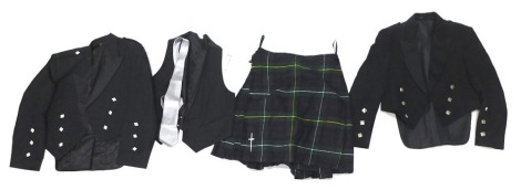 A Scottish Highland woven kilts and an additional jacket. (2)