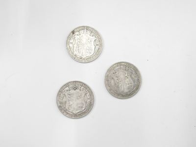 Three George V silver crowns, comprising 1926 and two 1920, 41.3g. (3) - 2