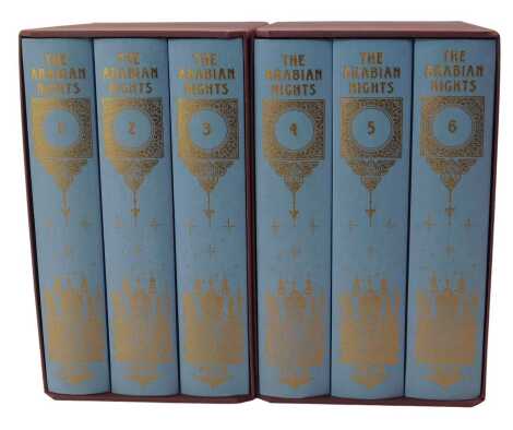 Folio Society. The Arabian Nights, volumes 1-6, published by The Folio Society London 2003, cloth bound, in two presentation slipcases.