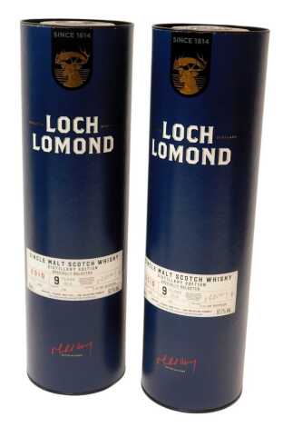 Loch Lomond Single Malt Whisky, Distillery edition, distilled 2010, nine years old, bottled 2020, Cask No. 119, 1 of 265 bottles, 57.1% vol, 70cl, boxed. (2)