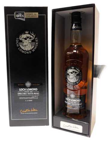 Loch Lomond Single Malt Scotch Whisky, The Open: Spirit of the Open, Vintage 2002, limited edition of 4000, 48.1% vol, 70cl. boxed.