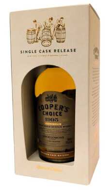 The Cooper's Choice Single Grain Scotch Whisky, 1995 single cask release, 1 of 258 bottles, bourbon cask matured, 51% vol, 70cl, boxed.