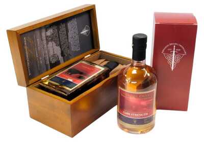 Abhainn Deary Single Malt Whisky, ten years old, 39/100, 46% vol, 70cl, in a wooden box, together with a further bottle from the distillery, Madeira Cask, 60% vol, 60cl, boxed.