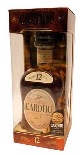 Cardhu Single Malt Scotch Whisky, aged twelve years, 40% vol, 75cl, boxed.