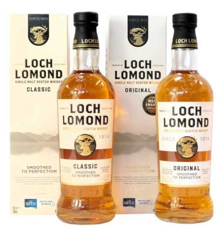 Loch Lomond Single Malt Scotch Whisky, comprising Original, 40% vol, 70cl, and Classic, 40% vol, 70cl, both boxed. (2)