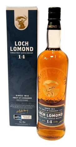 Loch Lomond Single Malt Scotch Whisky, aged fourteen years, 46% vol, 70cl, boxed.