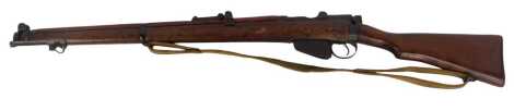 An Enfield SMLE .303 calibre bolt action rifle, serial number G3349, barrel length 64cm, 114cm long overall, with deactivation certificate number 184481. For Sale by TENDER - Final bids to be submitted by 12 noon Wednesday 25th September.