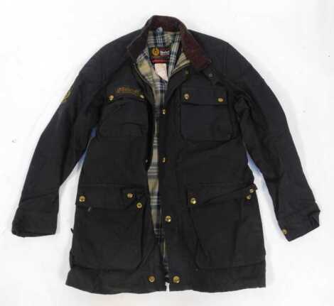 A Belstaff Trail Master Professional gentleman's jacket, size 108cm/42", in black.