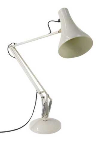 An Anglepoise lamp, in white, stamped, 82cm high.