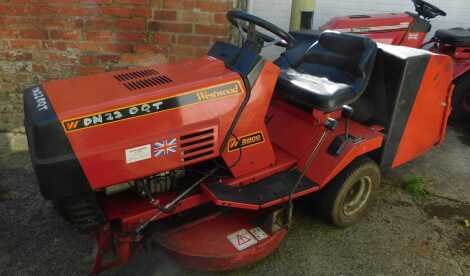 A Westwood S800 eight horsepower electric start petrol ride on mower.