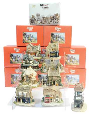 A group of Lilliput Lane, to include Village School, Sore Paws, Haberdashery, Apothecary, The Toy Shop, etc., each boxed.