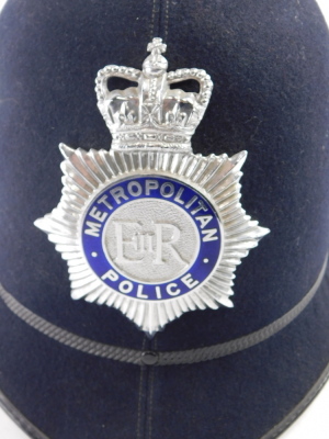 A Cromwell Metropolitan police beat duty helmet, made by Helmets Limited Wheathampstead. - 2