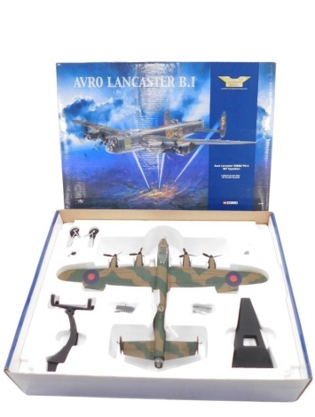 A Corgi model Avro Lancaster BI, from The Aviation Archive Collection, 1:72 scale, with original packaging and box.