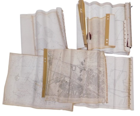 A large collection of Ordnance survey, 1/2500 scale street maps.