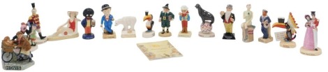 A series of millennium collectables, advertising icons, by Royal Doulton and Coalport, including the first series, comprising Robertsons Golly, Father William, Sir Kreemy Knut, Foxes Polar Bear, John Player Hero Sailor, Ginger, and Guinness Toucan, other 