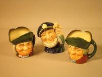 Three small Royal Doulton character jugs