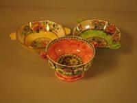 Three Maling lustre two handled bowls