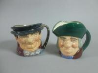 Two large Royal Doulton character jugs