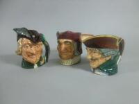 Three large Royal Doulton character jugs