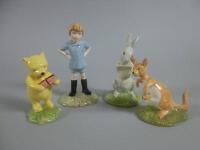 Four items of Royal Doulton figures from Winnie The Pooh