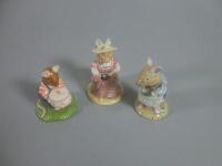 Three Royal Doulton Bramley Hedge figures