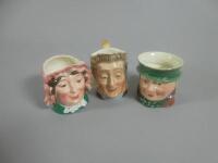 Three small Beswick character jugs