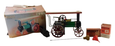 A Mamod steam traction model, with accessories, the model TEA1, boxed.