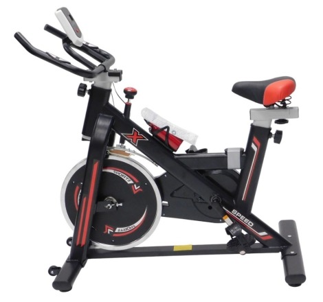 An X sport exercise bike.