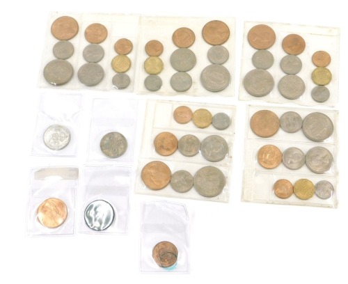 Pre-decimal coinage, comprising the 1953 coin packs, loose, a 1922 florin, half pennies, pennies, etc. (a quantity)