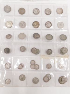 Pre-decimal coinage, comprising a collection of two shillings, half crowns for 1935 and 1956, various one shillings, six pence pieces, etc. - 2