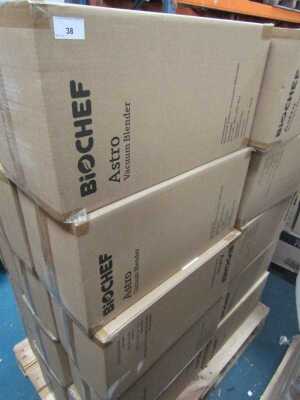 A pallet of BioChef Astro vacuum blenders. (30)