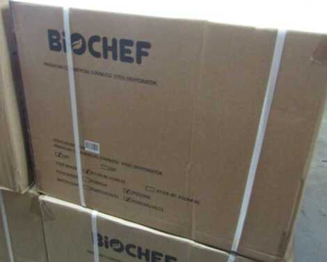 A BioChef Premium stainless steel dehydrator 63.5 x 48.5 x 49.5.