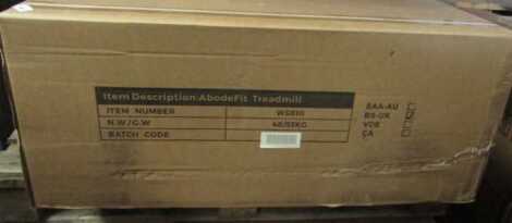 An AbodeFit WS810 treadmill. (boxed)