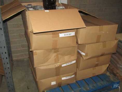 Nine boxes of BioChef product parts.