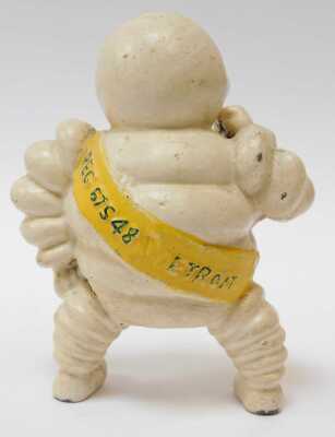 A reproduction cast iron 'Bibendum' Michelin Man figure, 15cm high. - 2