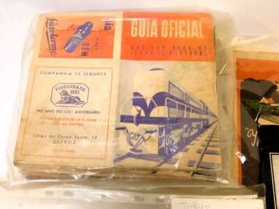 Railway timetables, maps, etc., for Estonia, Greece, Portugal, luggage labels, etc. (a quantity) - 4