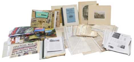 Railway and other ephemera, including GNR (Ireland) financial records and statements, prints, etc