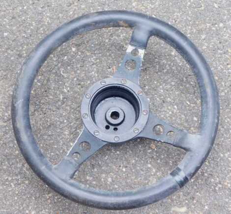 A Moto Lita 13" leather steering wheel.