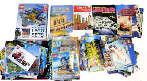 Various Lego Creator, City and Technic instruction books, and various Lego books to include The Great Lego Sets, New York City Brick by Brick, Brick City for Grown Ups, etc. (a quantity)