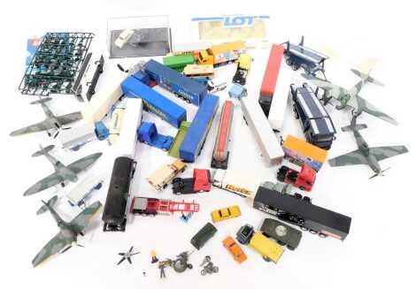 Diecast vehicles, to include Oxford diecast, high speed, etc., cars, lorries, trailers. (a quantity)