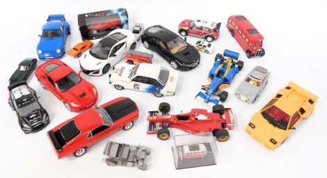 Diecast vehicles, to include a Corgi AEC Regal coach, model racing cars, a Classico Ferrari 1961 156 F1, etc. (1 box)