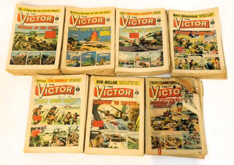 A group of Victor magazines, predominantly from the 1960s.