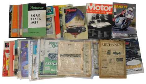 Motor, Auto Car and other automotive publications from the 1950s and 60s, etc. (1 box)