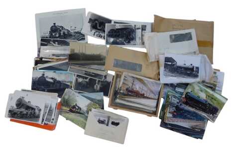 Various locomotive and other railway pictures, including locomotives, etc. (1 box)